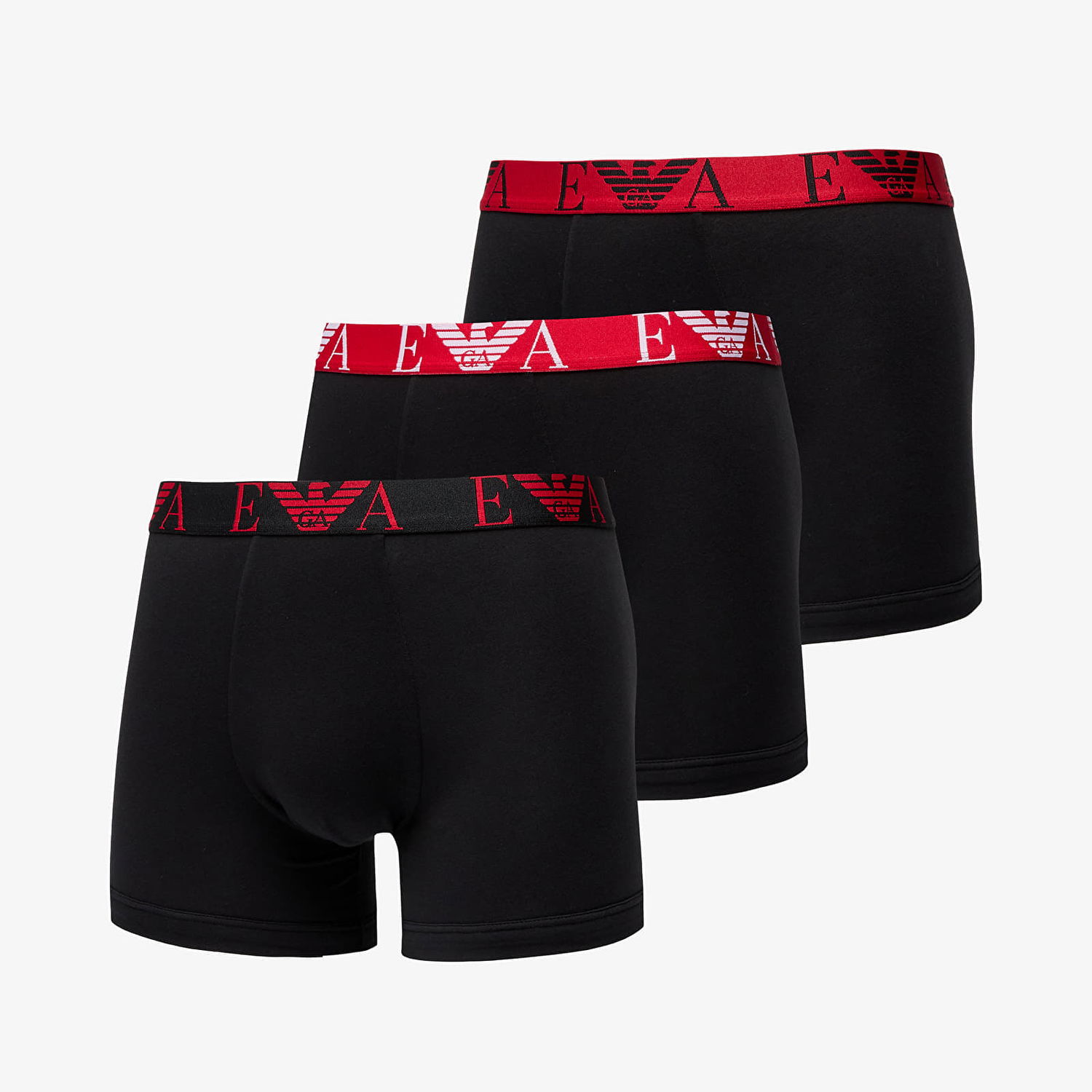Spodná bielizeň a ponožky Emporio Armani EA7 Men's Knit 3-Pack Bo Nero/ Nero/ Nero XL Čierna | 111473 4F715 38121, 0