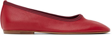 Šaty Dries Van Noten Dries Van Noten Leather Ballerina Flats Červená | WS251-1634-140, 0