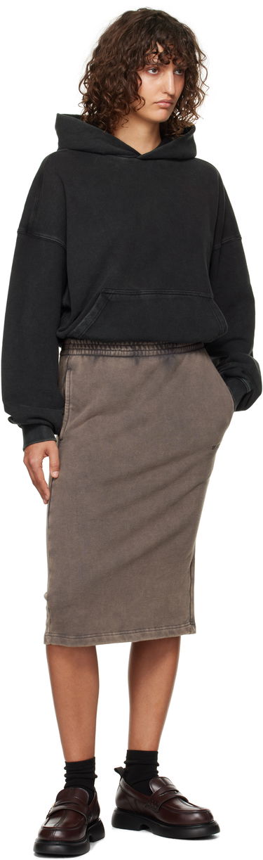 Sukňa We11done We11Done Layered Hoodie Dress Hnedá | WD-TO3-24-851-W-BK, 3