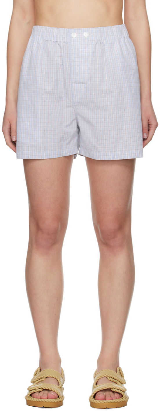 Šortky Bottega Veneta Checked Shorts Modrá | 770254 V3ZB0, 0