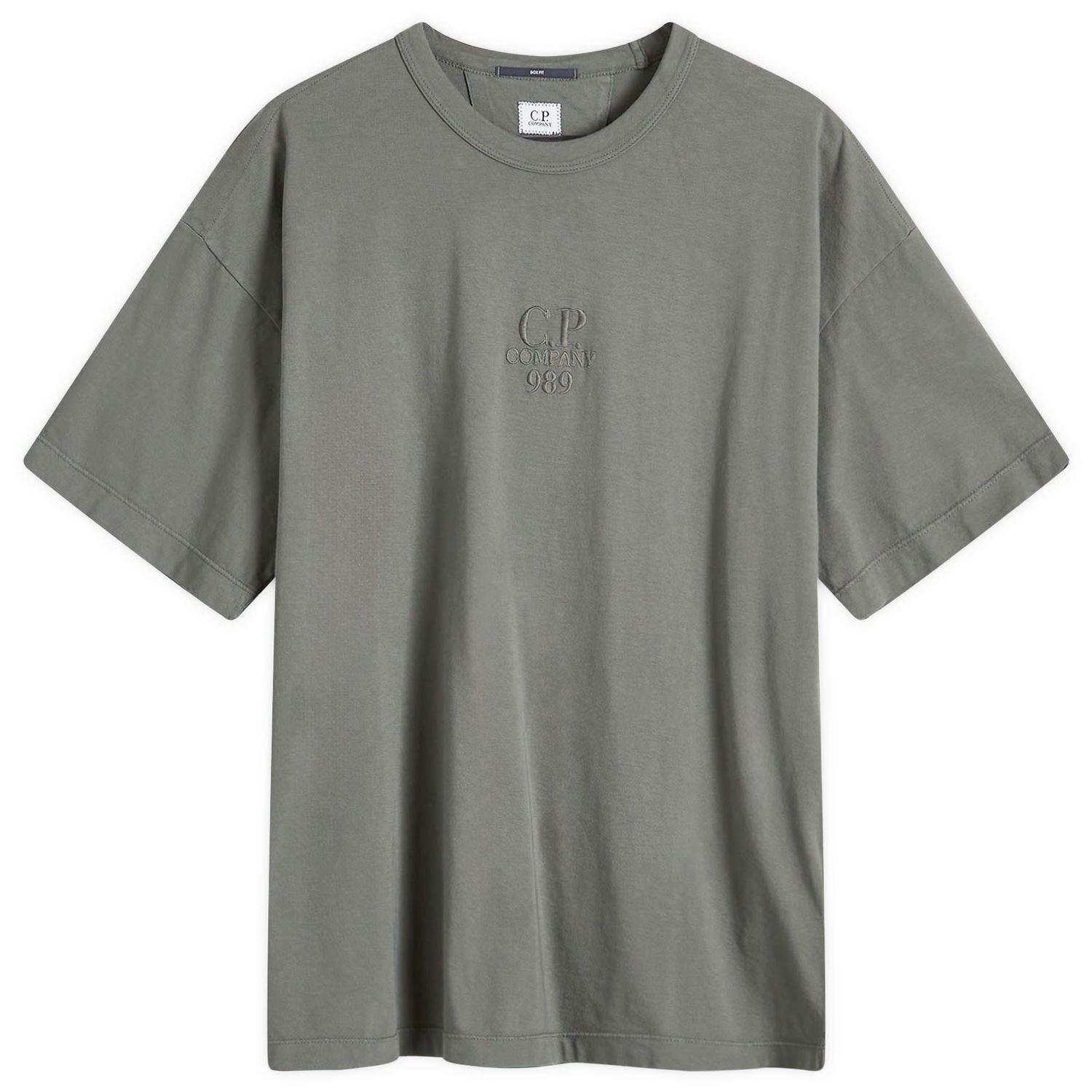 Tričko C.P. Company 20/1 Logo T-Shirt Zelené | CMTS181A-005697G-674, 0
