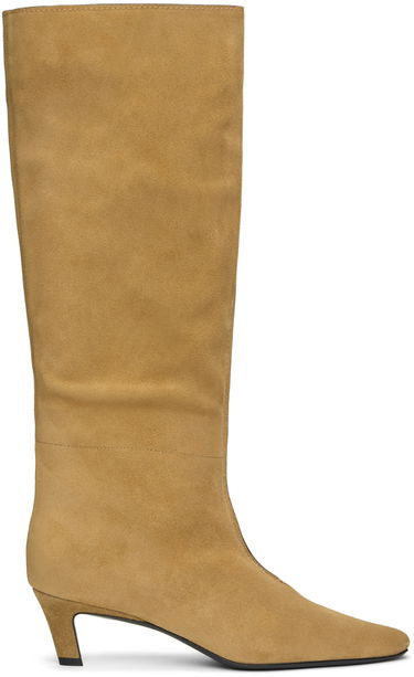 Oblečenie TOTEME TOTEME Wide Shaft Suede Knee-High Boots Béžová | 243-WAS3114-LE0003, 0