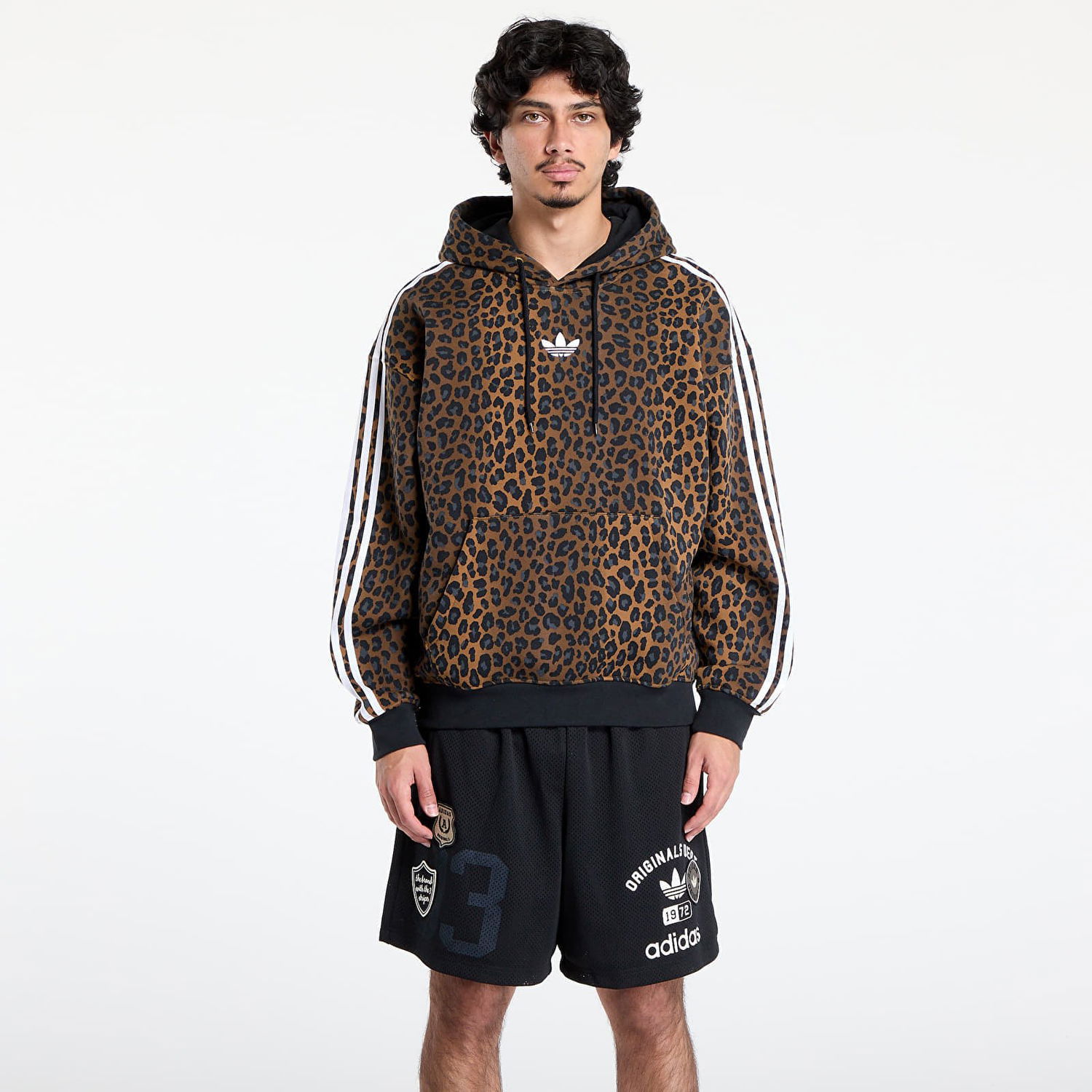 Mikina adidas Originals Graphic Lo Hoodie Hnedá | JV7560, 0