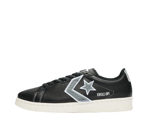 Skateboarding Converse Pro Leather Ox Black Silver Čierna | 167268C
