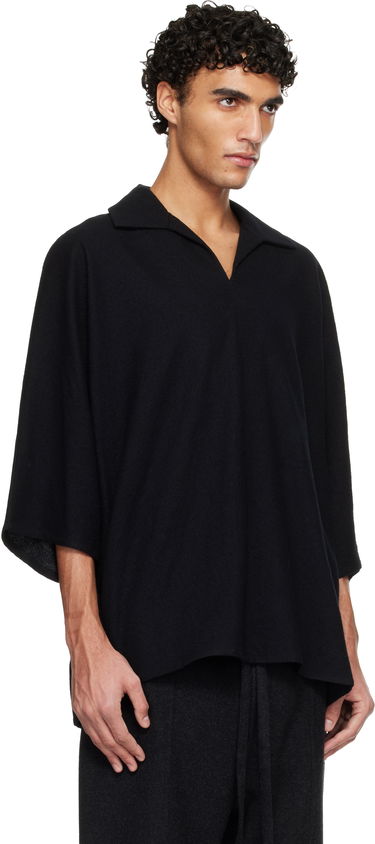 Polo tričko Fear of God Virgin Wool Short-Sleeve Polo Čierna | FG25FW60-602BOW-001, 1