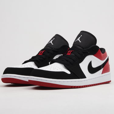 Tenisky a topánky Jordan Air Jordan 1 Low "Black Toe" GS Červená | 553560-116, 1