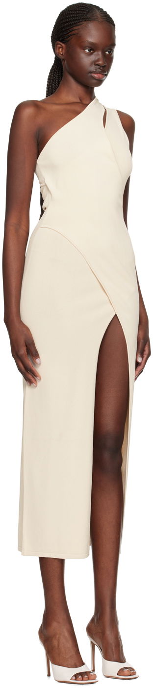 Šaty BEC + BRIDGE BEC + BRIDGE Mira One-Shoulder Maxi Dress Béžová | H23-11837, 1