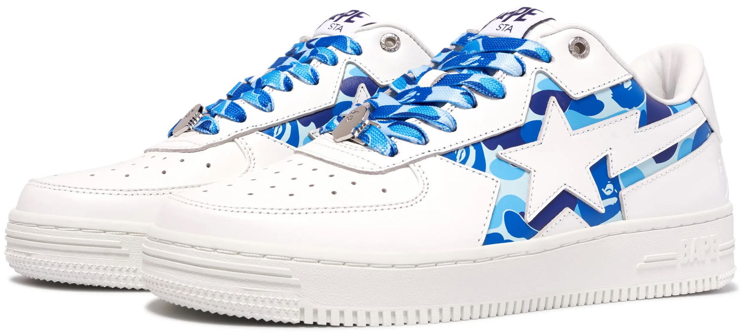 Tenisky a topánky BAPE Bape Sta Icon ABC Camo "Blue" Biela | 1K30-191-307-BLUE, 1