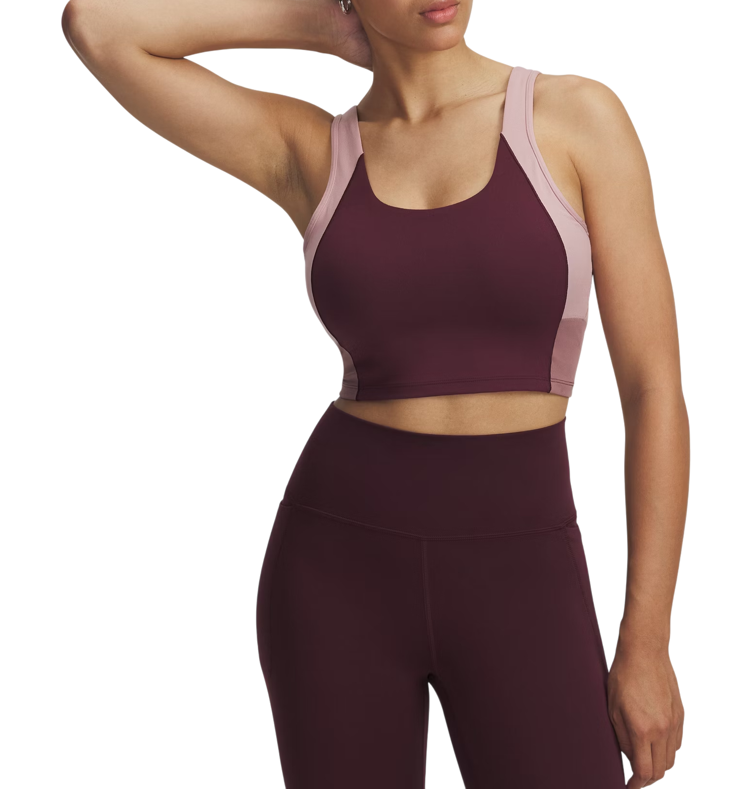 Crop Top Under Armour Meridian Colorblock Tank Vínová | 6004001-651, 0