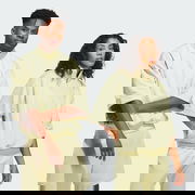 Basketball Sueded 3/4 Half-Zip Crewneck