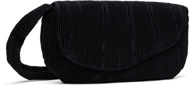 Taška cez rameno Collina Strada Collina Strada Pleated Caterpillar Messenger Bag Čierna | XX9023, 1