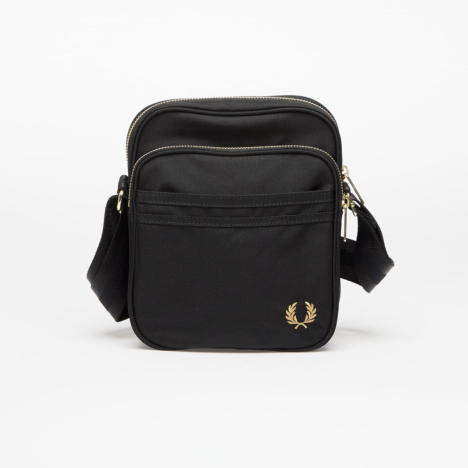 Taška cez rameno Fred Perry Fred Perry Textured Nylon Side Bag Čierna | L9259 102, 0