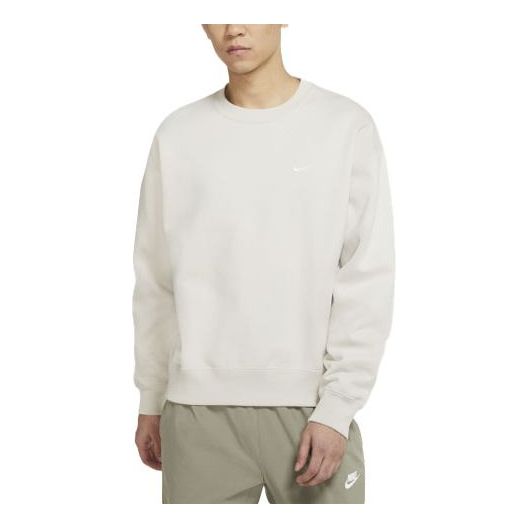 Sveter Nike Lab Fleece Crew Plush Pullover Biela | DA0318-072