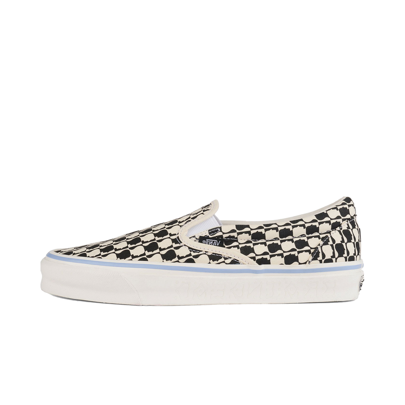 Tenisky a topánky Vans OG Slip-On LX Brain Dead Checkerboard Biela | VN0A45JKBA2