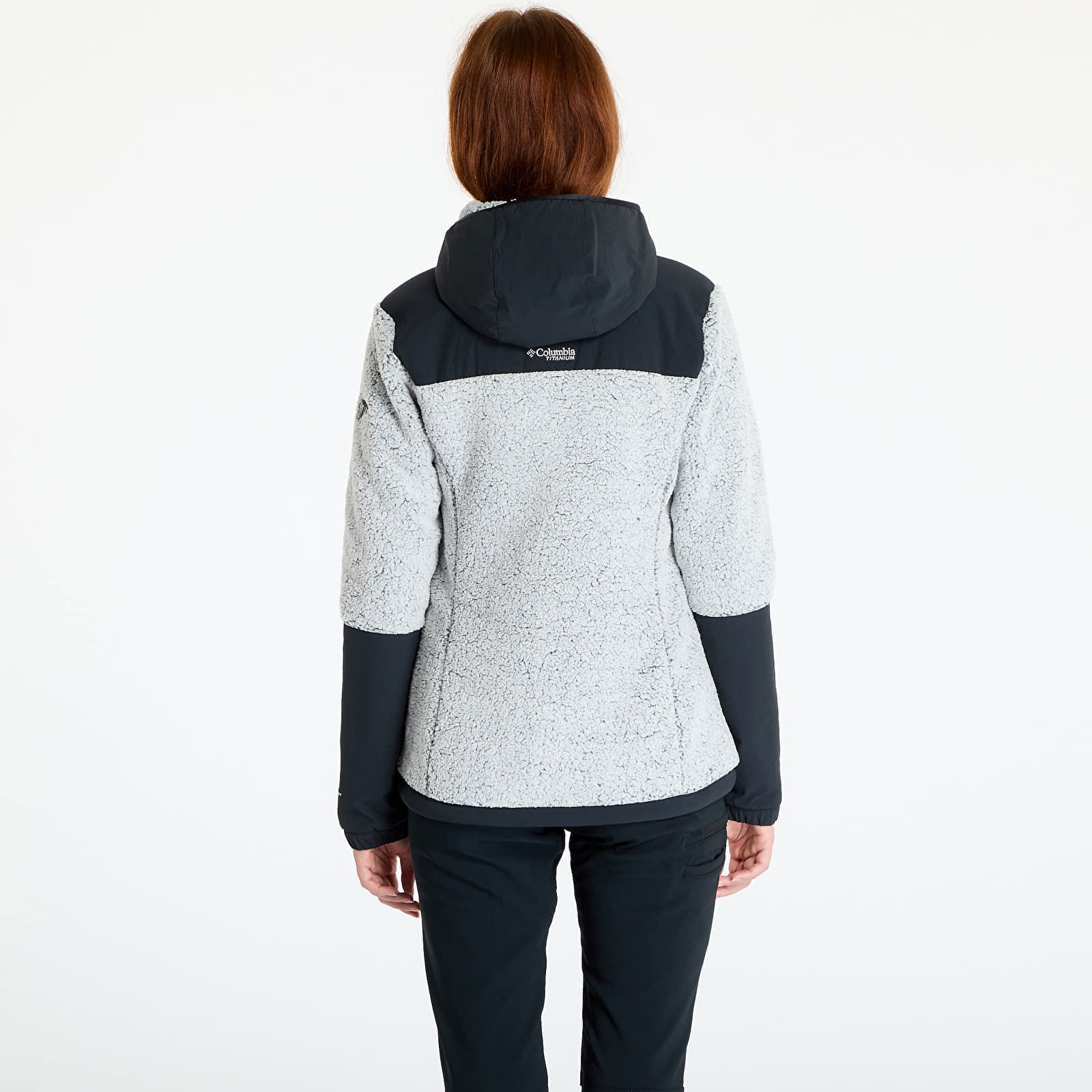 Arctic Crest™ Sherpa Full Zip Fleece Jacket White/ Black