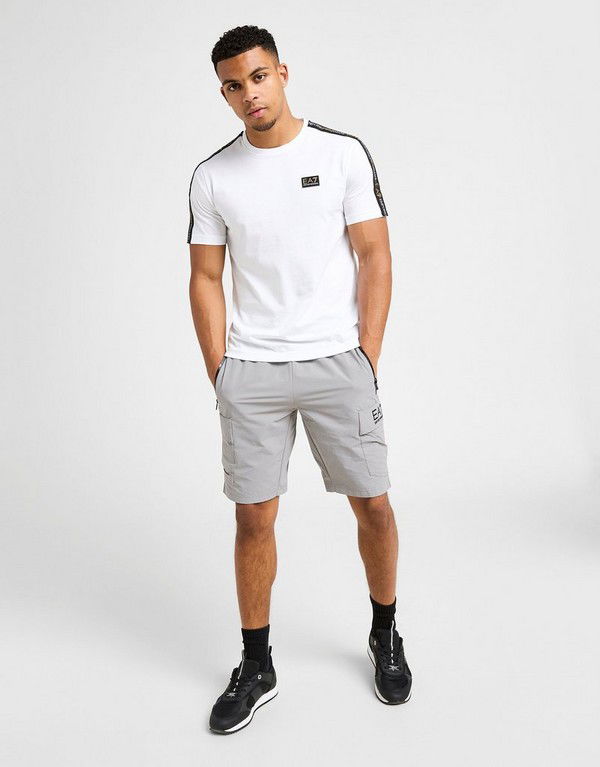 Tričko Emporio Armani Emporio Armani Tape Badge T-Shirt Biela | AF132447M001151U0002, 1