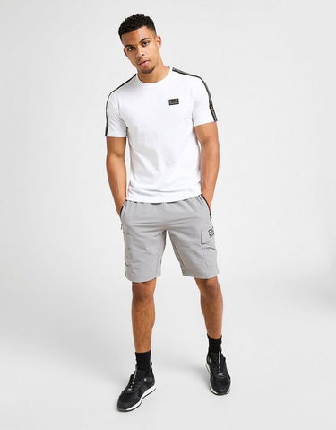 Tričko Emporio Armani Emporio Armani Tape Badge T-Shirt Biela | AF132447M001151U0002, 1