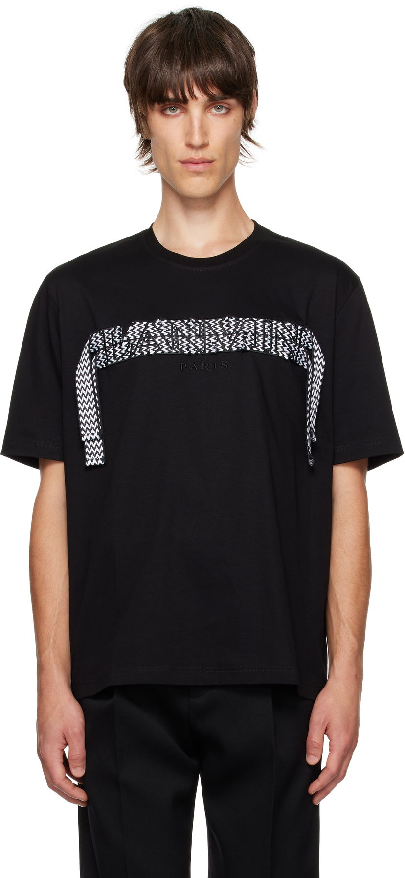 Tričko LANVIN Lace T-shirt Čierna | RM-TS0010-J198-H24