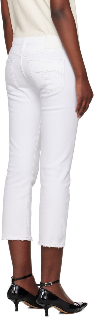 Džínsy R13 R13 Boy Straight Cropped Jeans Biela | R13W0091-895A, 2