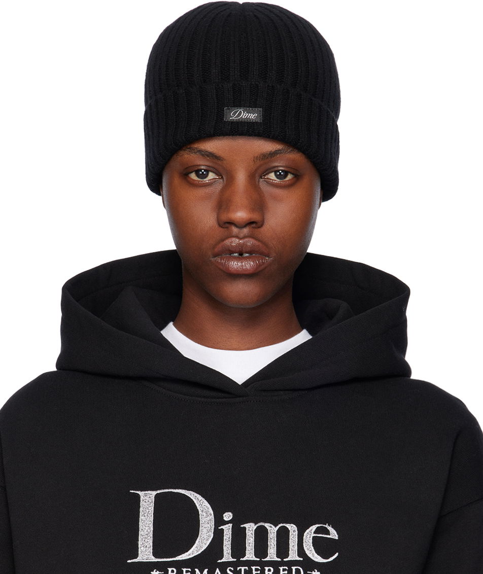 Kulicha Dime Classic Fold Beanie Čierna | DIMEHO2349BLK, 0