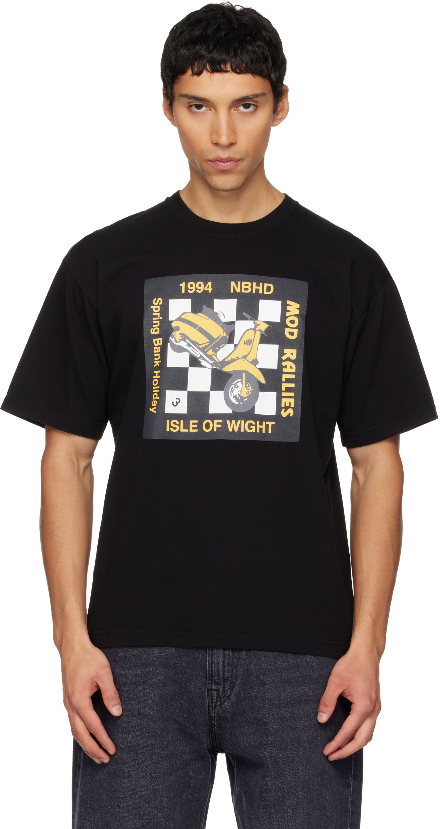 Tričko Neighborhood Mod Rallies Isle of Wight Graphic T-shirt Čierna | 252PCNH-ST10, 0