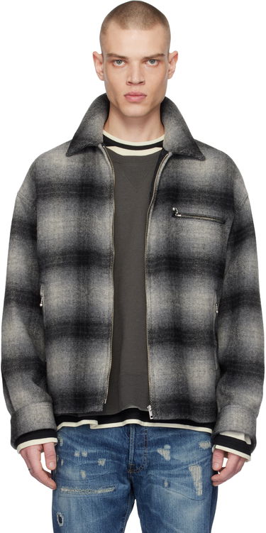 Bomber bunda WACKO MARIA WACKO MARIA Ombre Check 50's Jacket Šedá | 24FW-WMO-BL21, 0