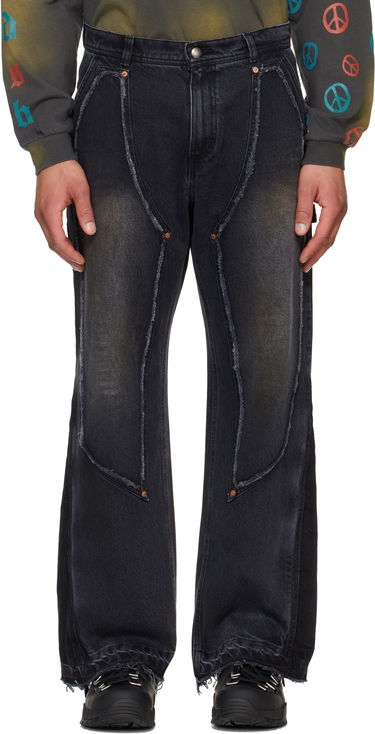 Džínsy Andersson Bell Andersson Bell Rodeo Carpenter Wide Jeans Čierna | apa792m, 0