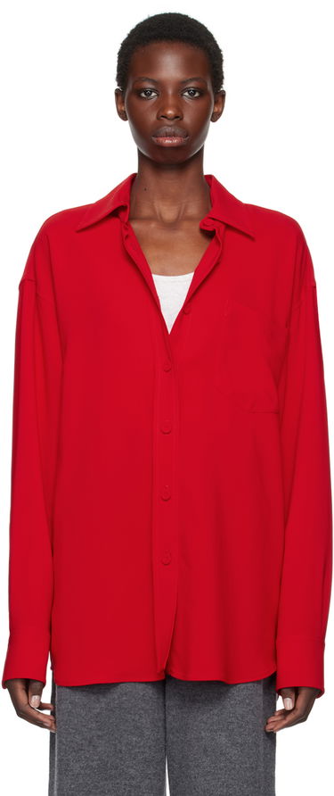 Košeľa Stella McCartney Stella McCartney Iconic Oversized Shirt Červená | 6200443DU300, 0