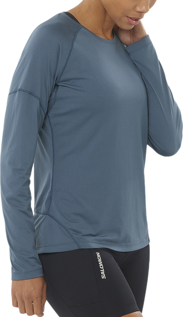 Tričko Salomon CROSS RUN Long Sleeve Tee Modrá | lc2270500, 0