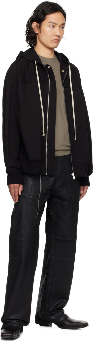 Nohavice Rick Owens Rick Owens DRKSHDW Hollywood Aircut Leather Pants Čierna | DU01E3356 SCF, 3
