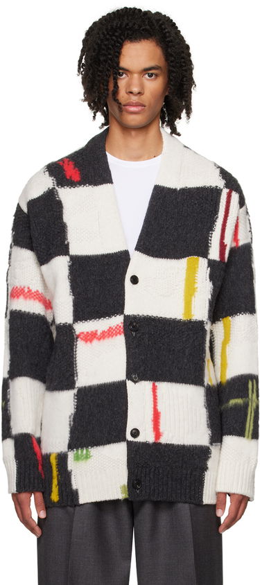 Sveter ZEGNA ZEGNA x The Elder Statesman Check Cardigan Rôznofarebný | TCW35A6-CRG, 0