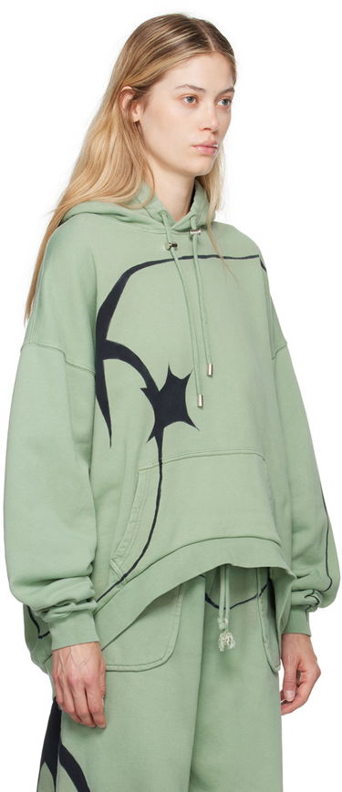 Mikina Collina Strada Collina Strada Round Hem Hoodie Zelené | XX8737, 1