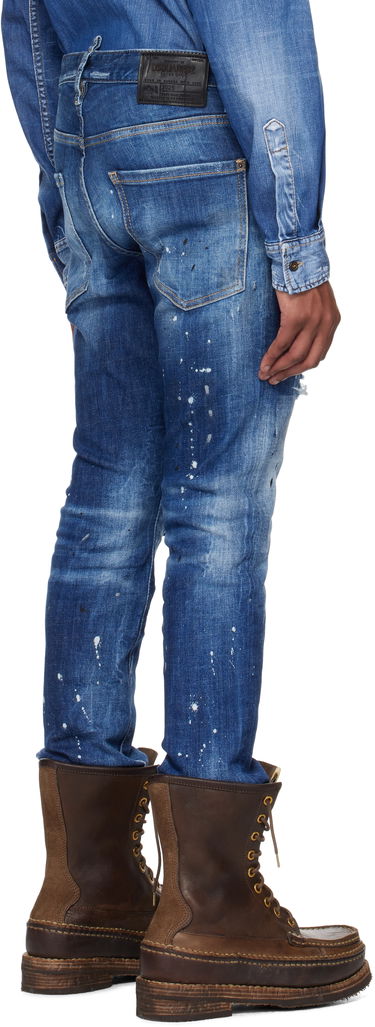 Džínsy DSQUARED2 Dsquared2 Cool Guy Ripped Wash Jeans Modrá | S74LB1635_S30872, 2