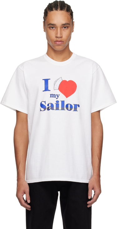 Tričko Noah Noah 'I Love My Sailor' Graphic T-Shirt Biela | T250SS25WHT, 0
