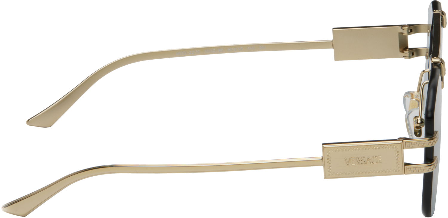 Slnečné okuliare Versace Versace Damier Plaque Sunglasses Metalická | 0VE2275 10028060 8056262247853, 1