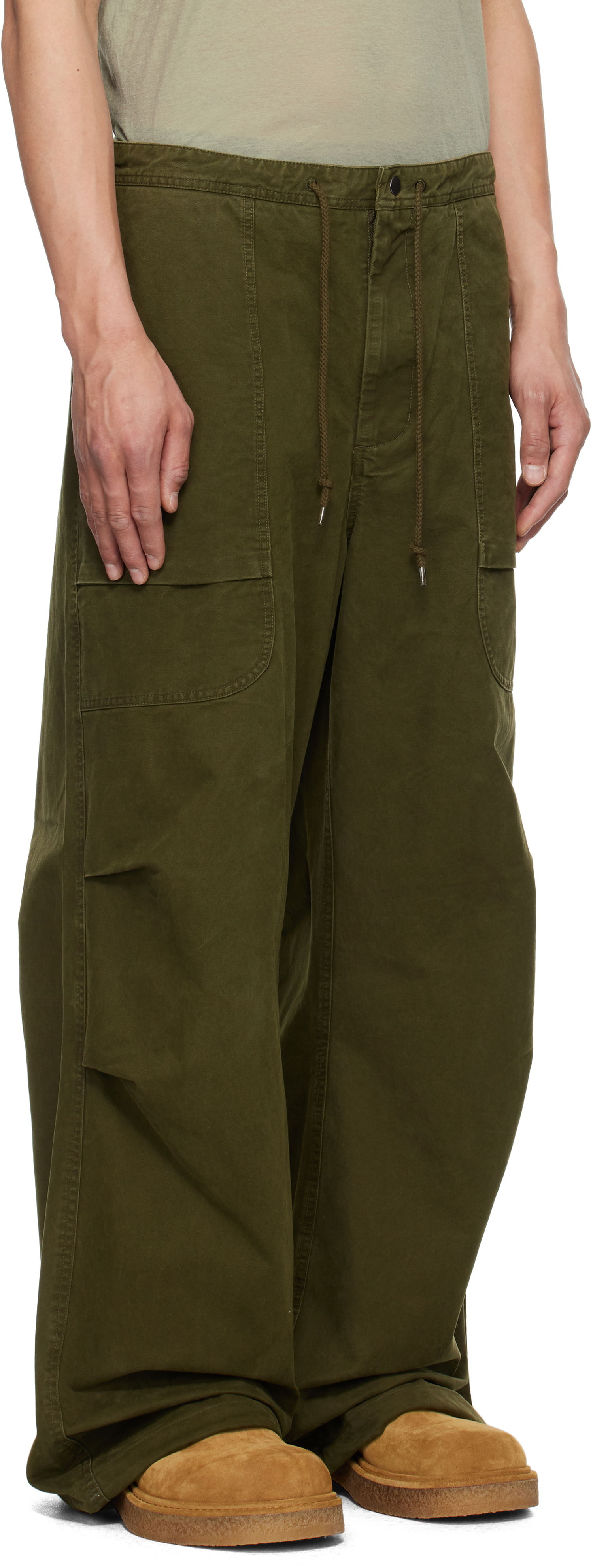 Cargo nohavice Entire Studios Entire Studios Barren Cargo Trousers Zelené | ESU-S25-3021-PI, 1