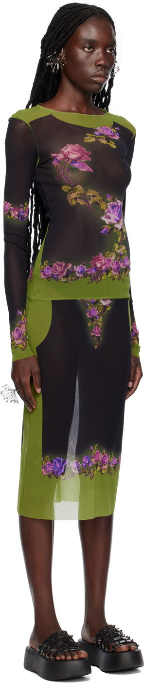 Šaty Jean Paul Gaultier 'The Fleurs Petit Grand' Midi Dress Rôznofarebný | 23/12-F- RO045-T525-4000, 1
