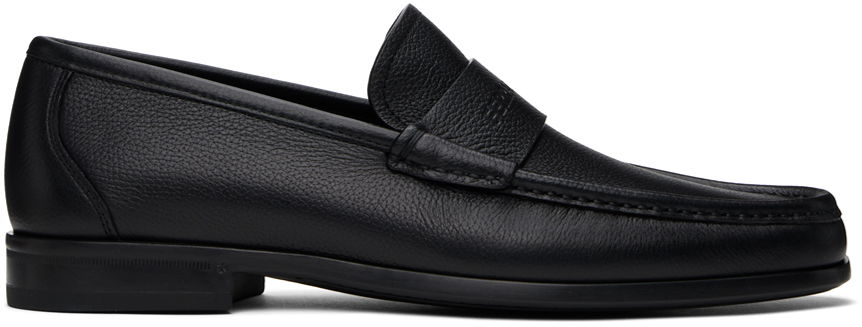 Tenisky a topánky FERRAGAMO Signature Leather Loafers Čierna | 768164, 0