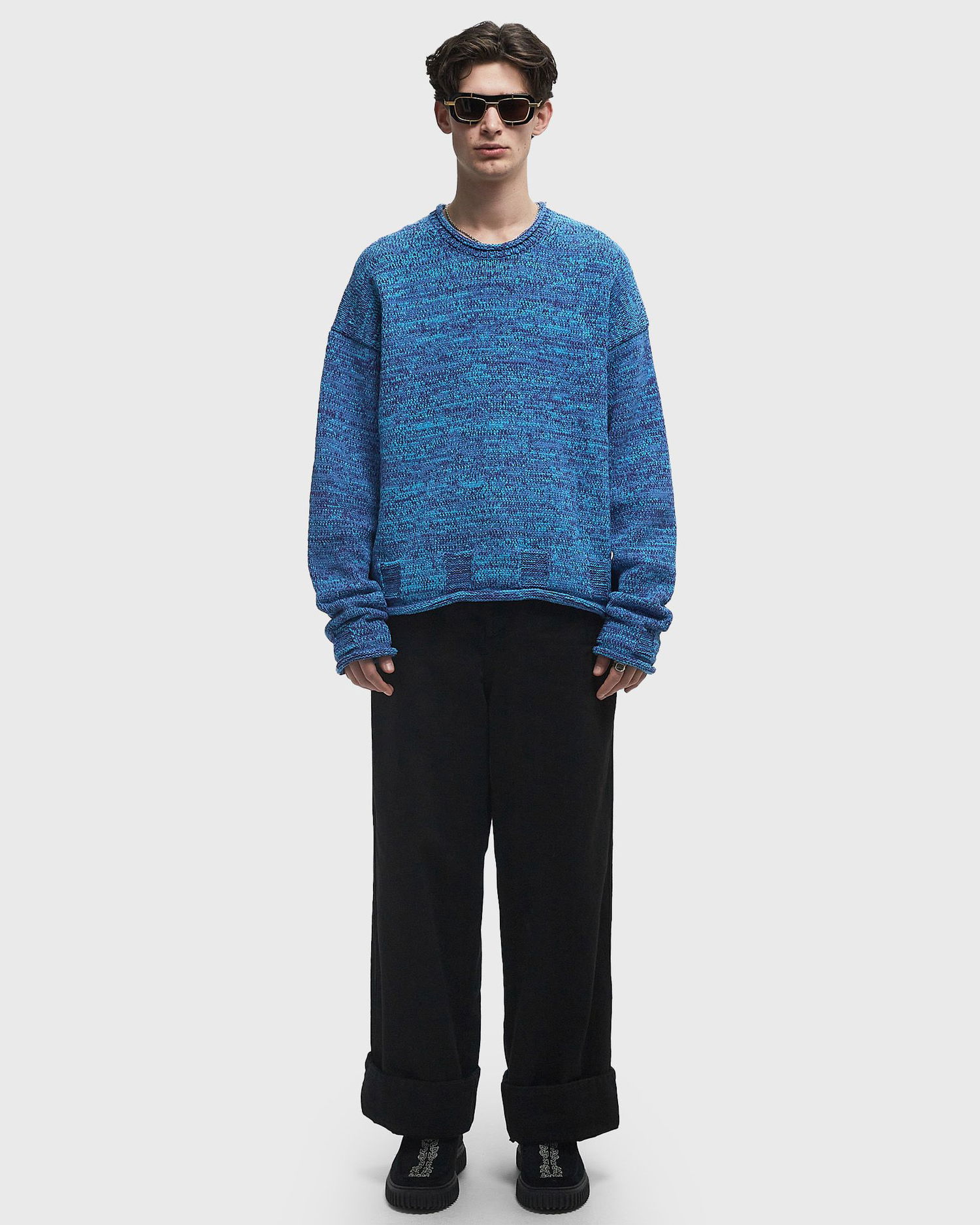 Sveter JW Anderson JW Anderson Space Dye Jumper Modrá | KW1350-YN0409-825, 1