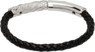 Náramok Burberry Check Pattern Leather Bracelet Metalická | 8105618, 1