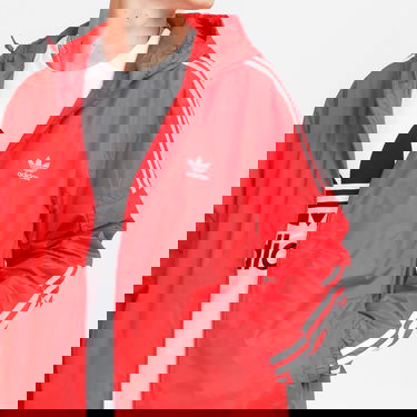 Vetrovka adidas Originals adidas Originals Hooded Windbreaker Jacket Červená | H06685, 3