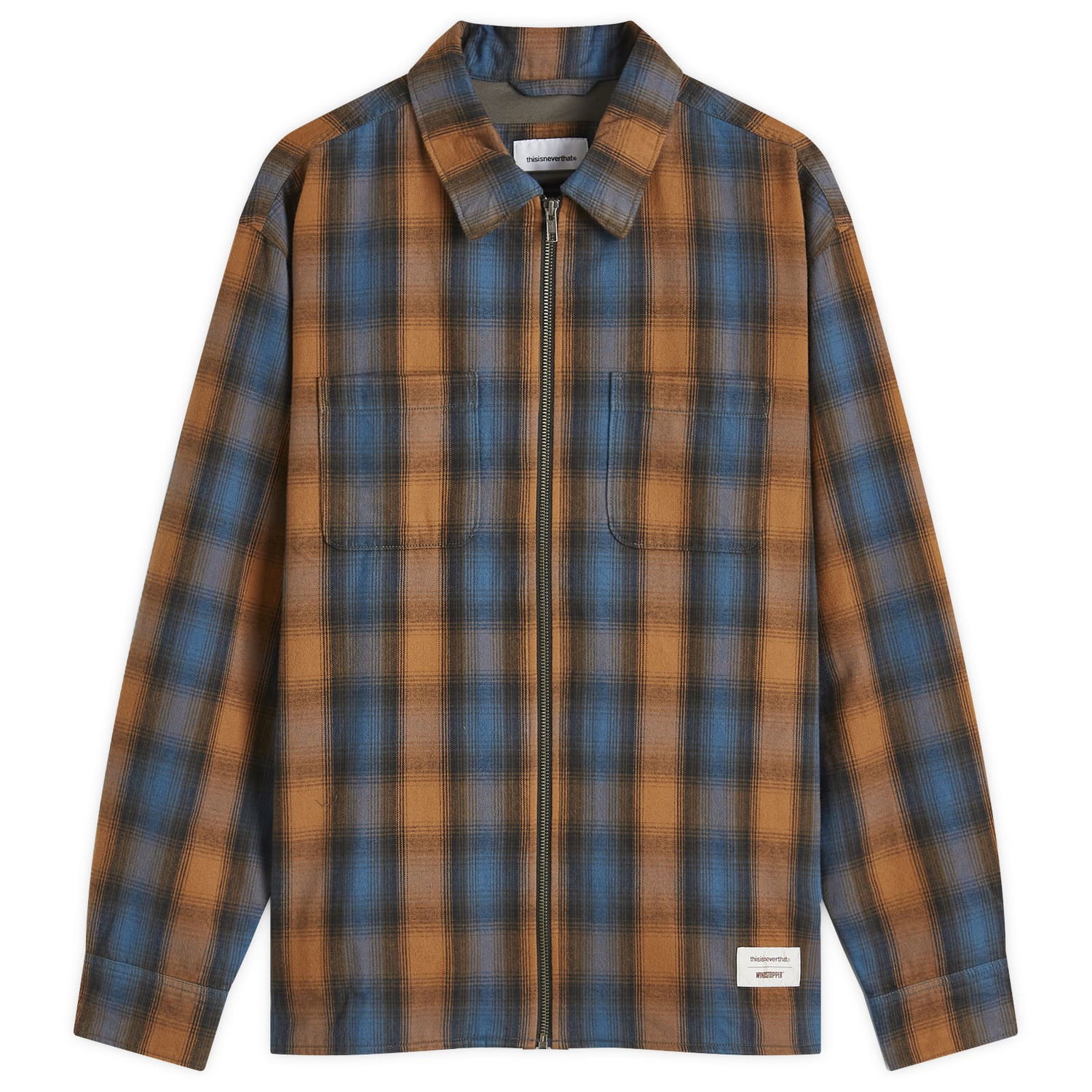 Košeľa thisisneverthat Windstopper Shaggy Check Shirt Modrá | GT243GSHTL01-BLU, 0