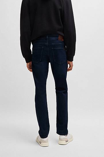 Džínsy BOSS Delaware Slim-Fit Comfort-Stretch Jeans Modrá | 50524018, 1