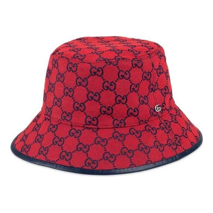 Klobúk Gucci Reversible GG Monogram Bucket Hat Červená | 656573-3HAD0-6468, 0