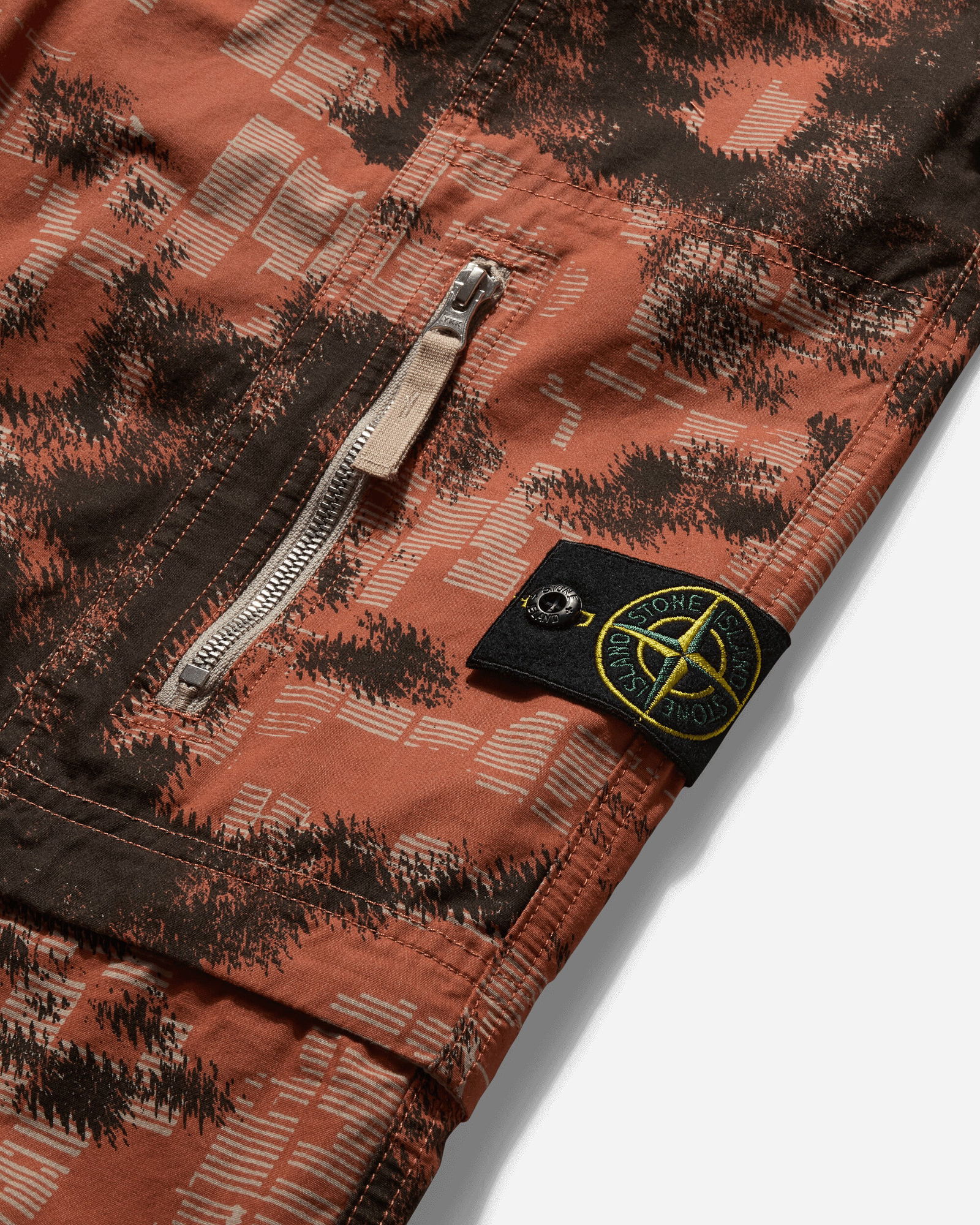 Camouflage Cotton Canvas Cargo Trousers