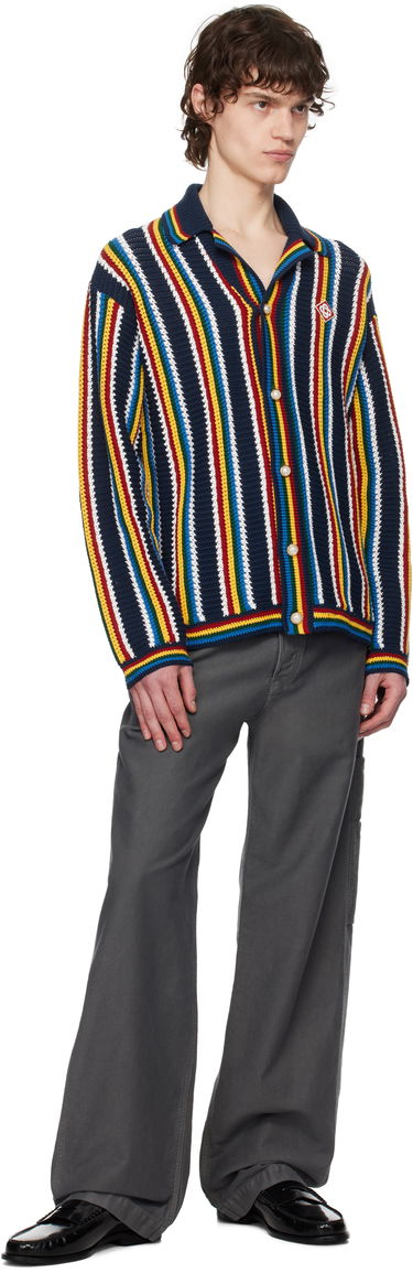 Sveter Casablanca Casablanca Stripe Crochet Cardigan Rôznofarebný | MPS25-KW-836-01, 3