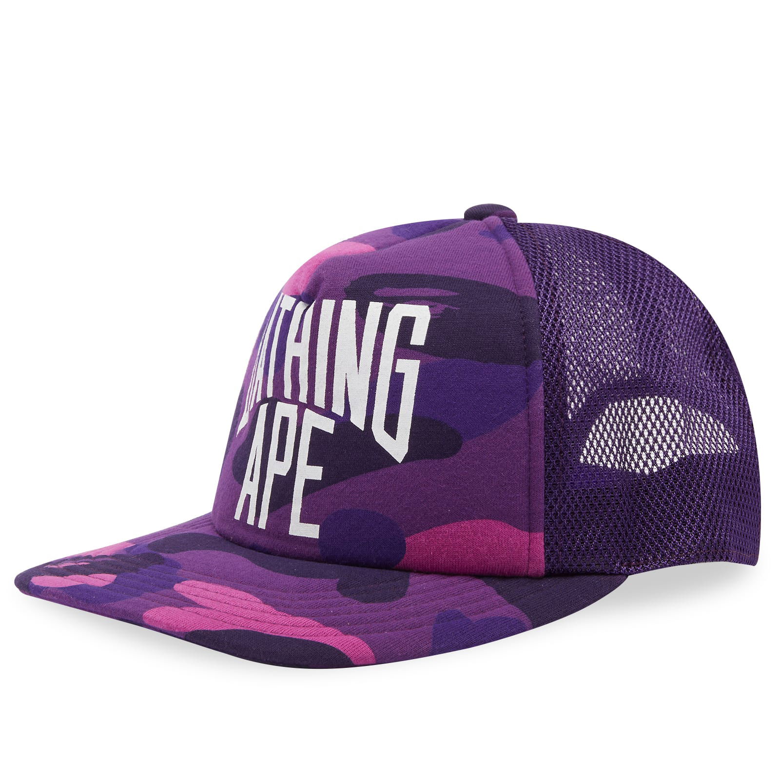 A Bathing Ape Colour Camo NYC Logo Mesh Cap