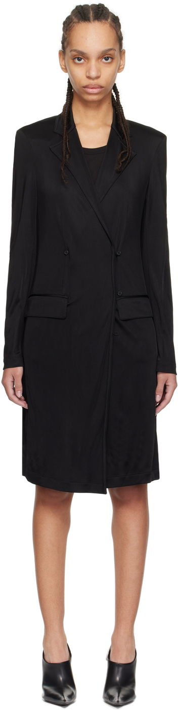 Šaty Helmut Lang Helmut Lang Classic Double-Breasted Coat Čierna | O02HW401, 0