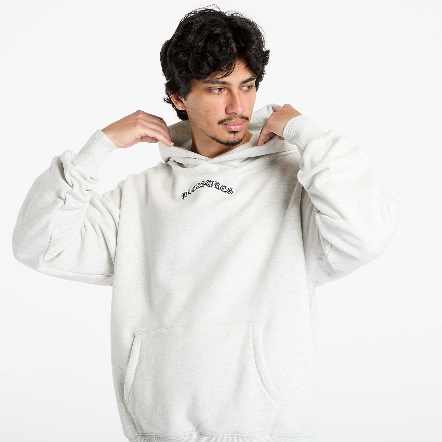 Mikina Pleasures PLEASURES Neural Hoodie Šedá | P25SU010 GREY, 1