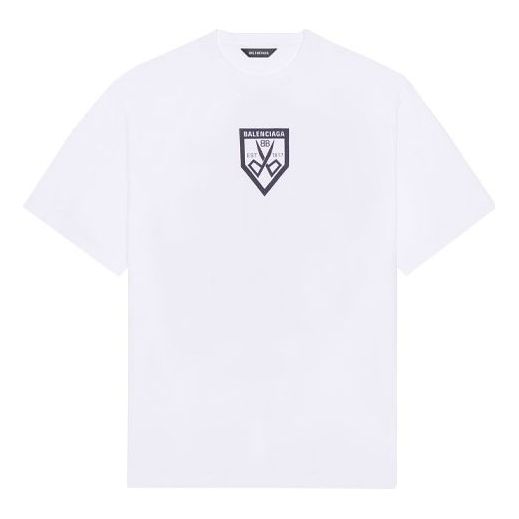Tričko Balenciaga Balenciaga SS21 Pattern Print T-Shirt Biela | 651795TKV779040, 0
